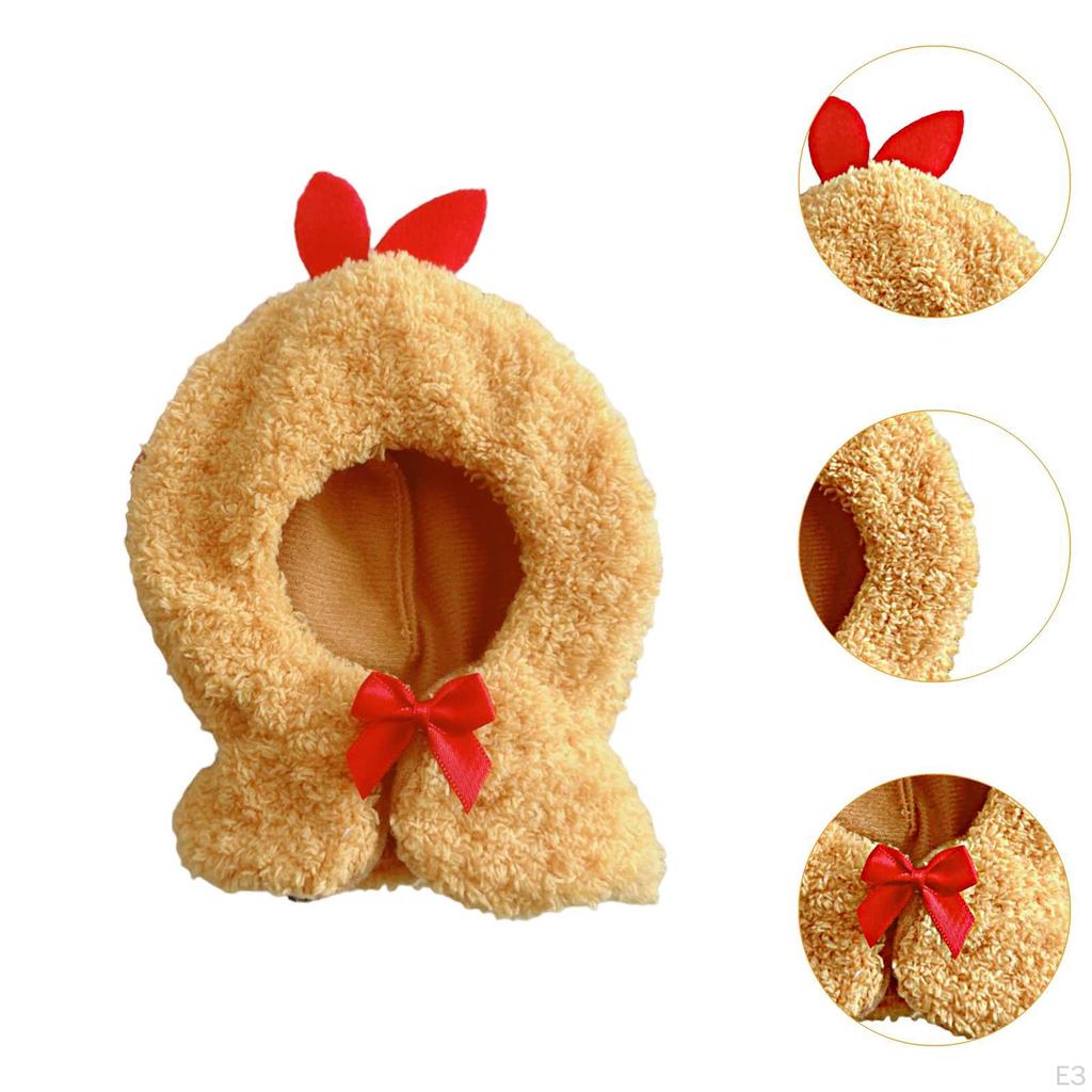 Cotton Shawl for 10cm Plush Doll, Accessory Collectible Display