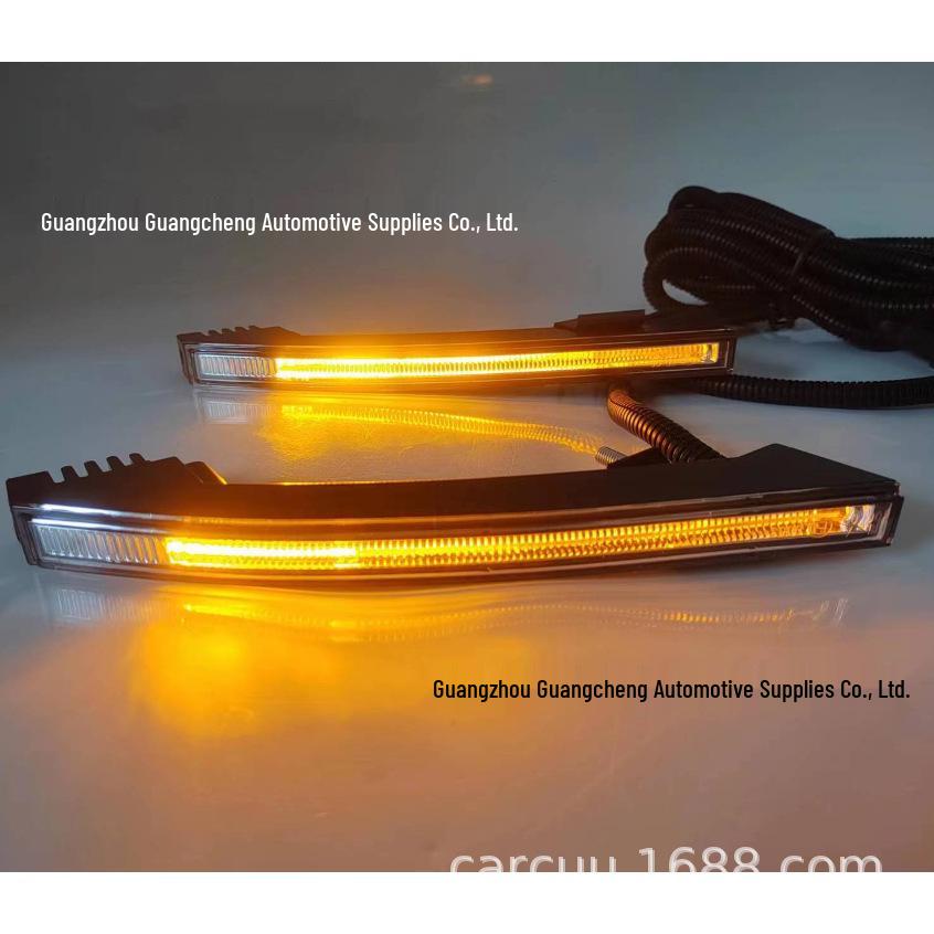 Universeller 2-Farben-LED-Tagfahrlichtstreifen - Weiß & Gelb
