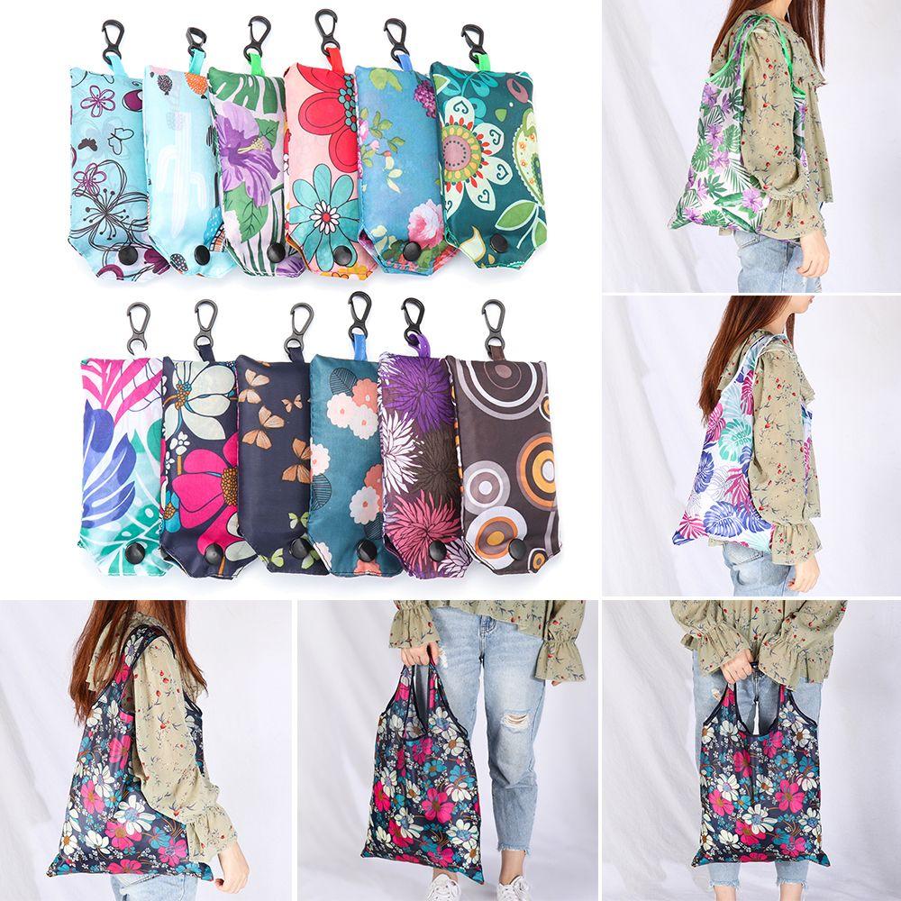 

Household Foldable Recyclable Groceries Tote Shopping Bags Reusable Pouch Storage Bag 11