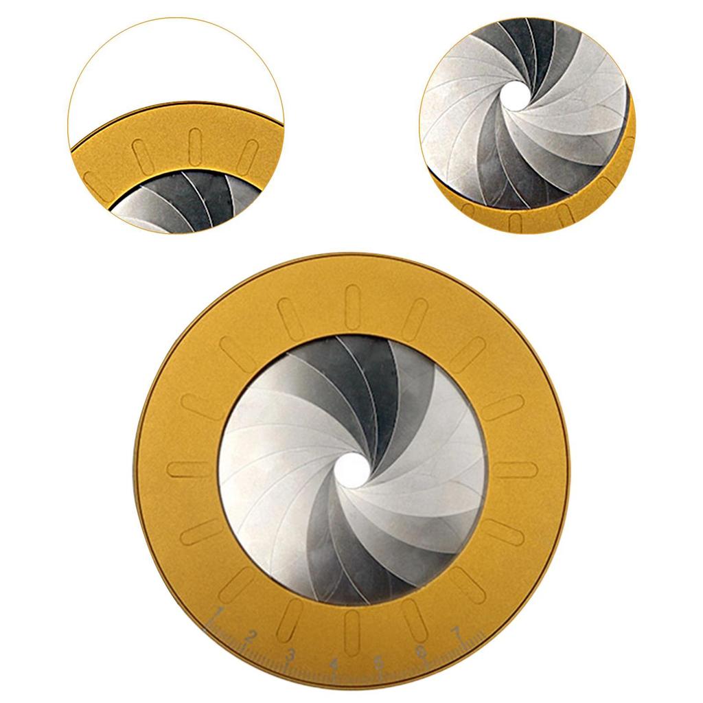 Professional Circle Stencil Tool, Gold Template with Rotating