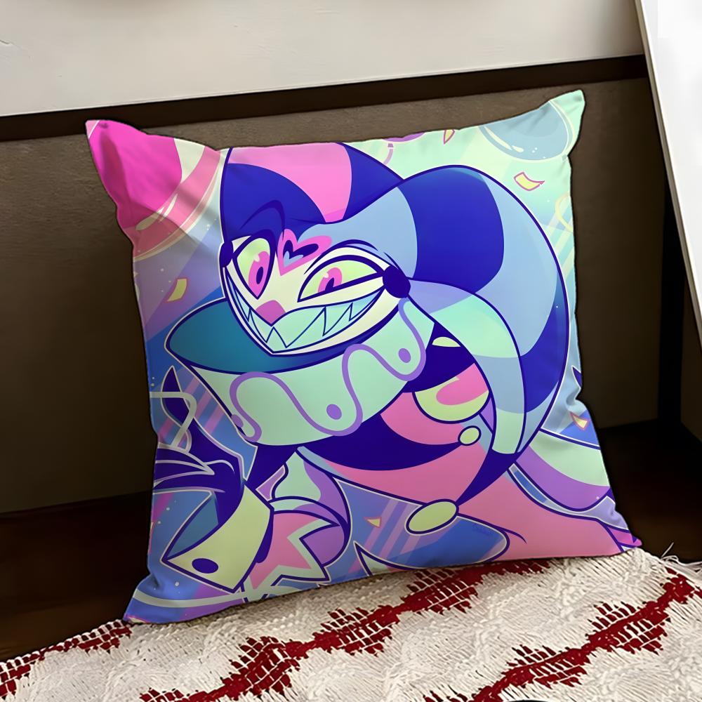 Anime HHelluva BBossS Cushion Cover Reversible Soft Durable Pillow Cover Home  Car MultiScene Use for Daily Comfort