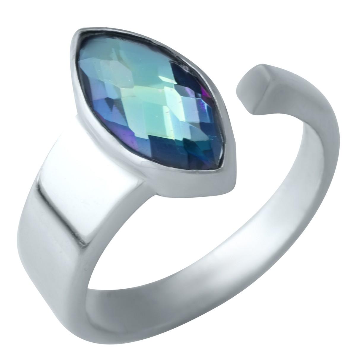 

Срібна каблучка з топазом 1.34ct (1921401) 18 різнокольорові кольору