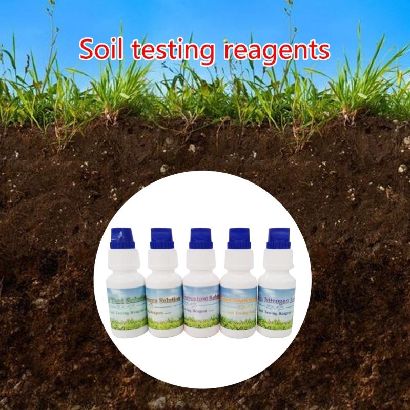 Soil Test Set Liquid Solution Nitrogen Phosphorus Potassium Measuring Soil Test Set for Agriculture Gardening