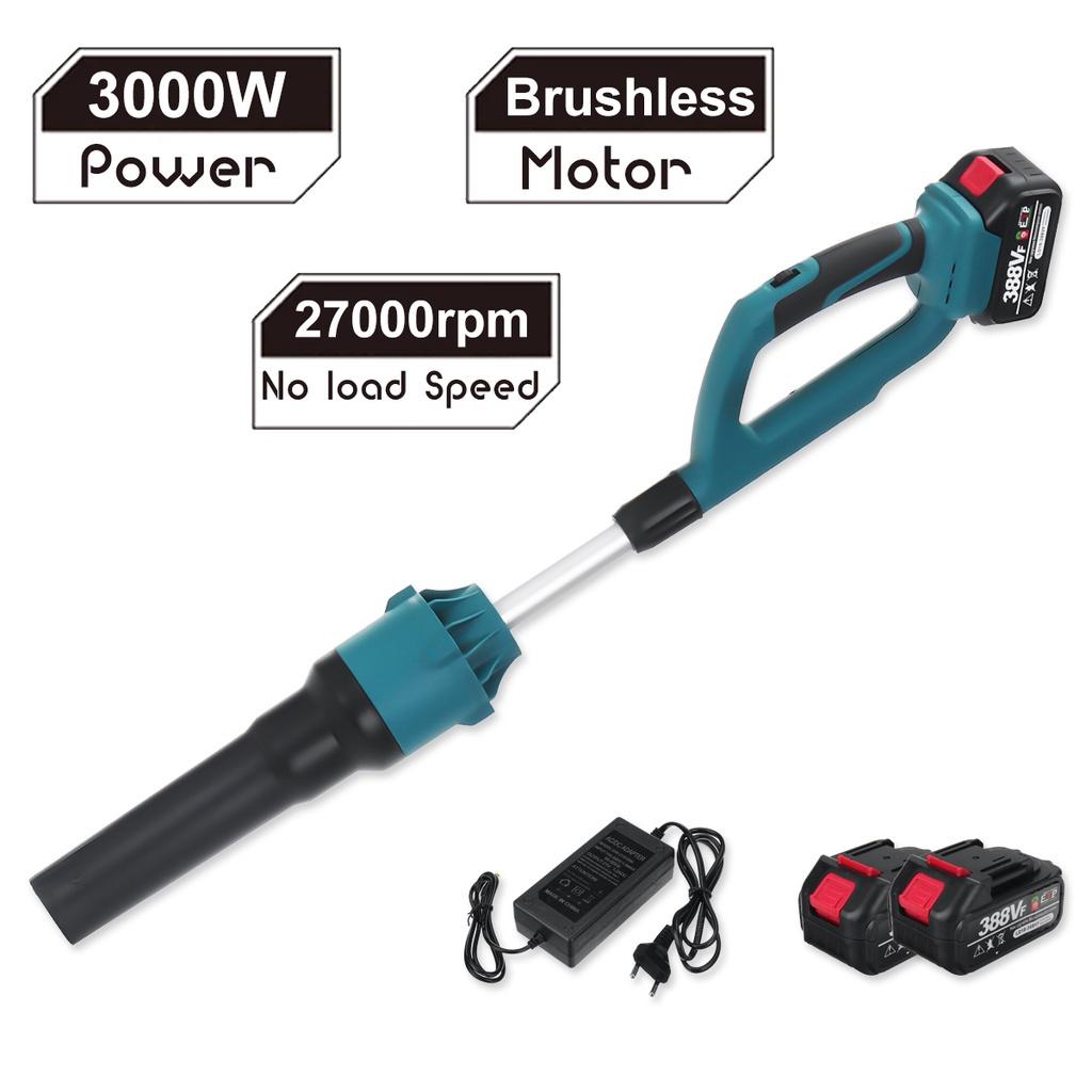 3000W Brushless Cordless Electric Blowing Suction Leaf Blower Air Blower PC Dust Cleaner Collector for 18V Battery