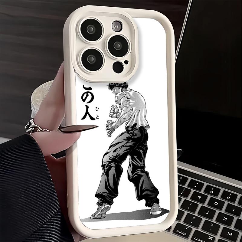 Phone Case for iPhone 17 Air 16E 15 16 Pro Max Baki the Grappler Anime Cover 14 Plus 13 12 Mini Soft Shell Silicone Fundas