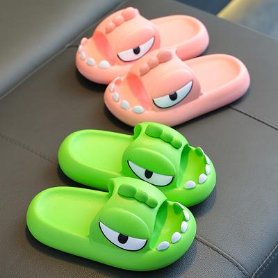 Fashion Shevalues Cute Baby Shoes Summer Boys Girls Cartoon Sandals Indoor Kids Dinosaur Slippers Antiskid Beach Shoes Bathroom Slides