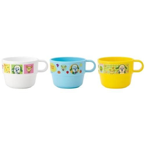 Skater Children's Stacking Cups, Set of 3, "Peek-a-Boo!", Made in Japan, KS31-A