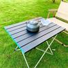 Folding Camping Table Adjustable Height Outdoor Dinner Desk Lightweight Aluminium Alloy Tactical Table for Garden Party Picnic