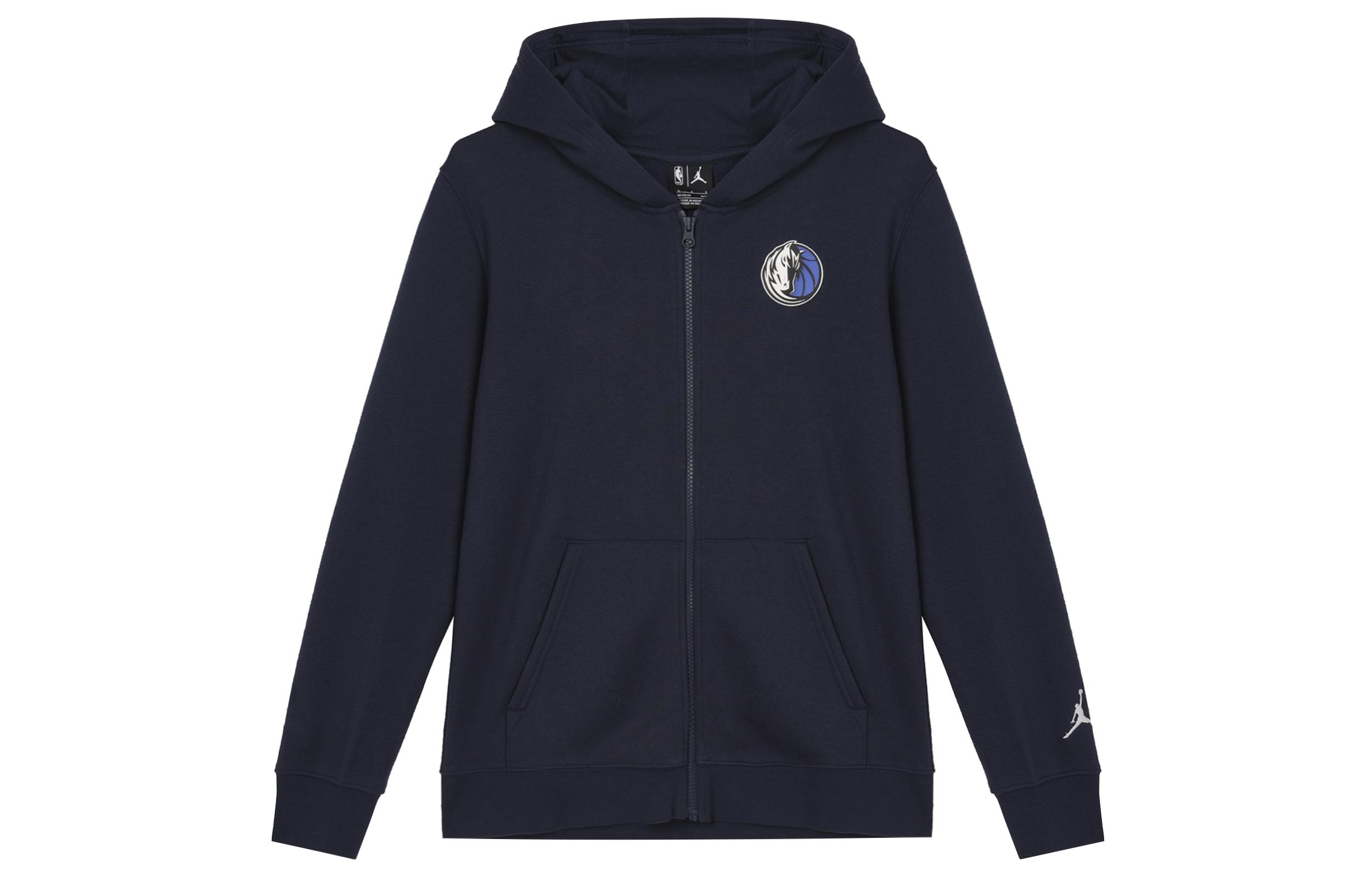 Jordan x NBA Sweatshirt Navy Blue Kids 3Y2B7FELQ-MAV M
