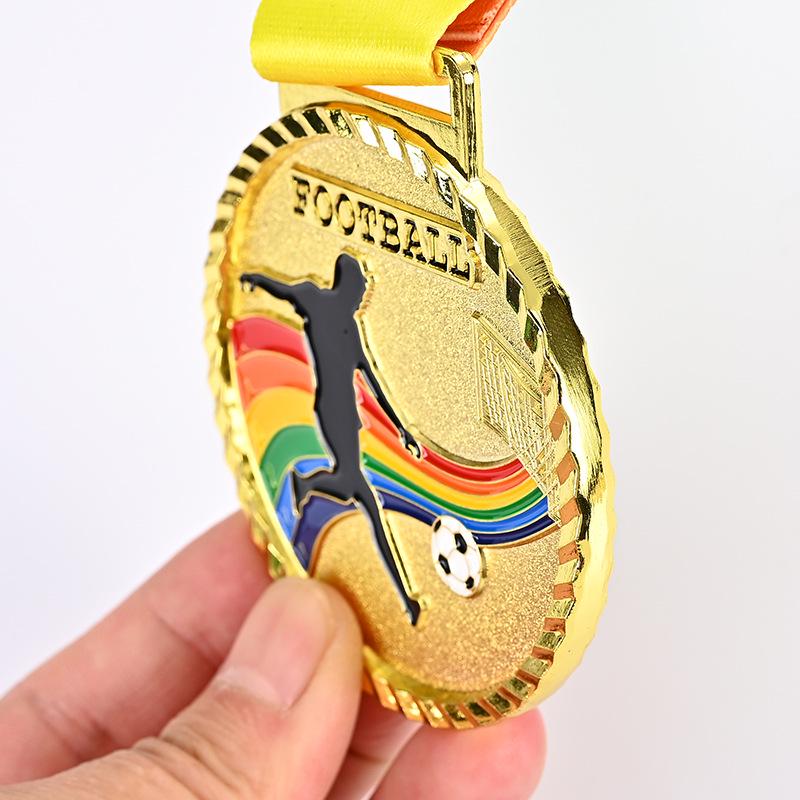 Custom Alloy Honor Medals: Gold, Silver, Bronze for Football Competitions