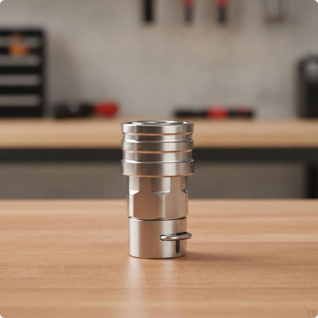 Hose Adapter with Retaining Pin Stainless Steel Pressure Washer Solid Metal PushtoConnect