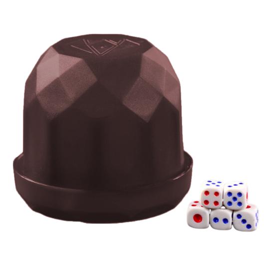 

1 набор игральных костей с подставкой, 5 игральных костей, прочный ручной шейкер, чашка для взрослых, семей, ночных баров, вечеринок, азартных игр, напитков, настольных игр, казино, оборудование вино красного