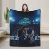 Off Campus Hannah and Garrett  Blanket  Flannel Novelty Breathable Throw Blanket for Chair Covering Sofa  Winter,