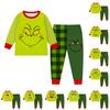 Kids' Casual Printed Long-Sleeve Neck Pullover Top and Pants Set