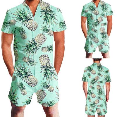mens floral jumpsuit