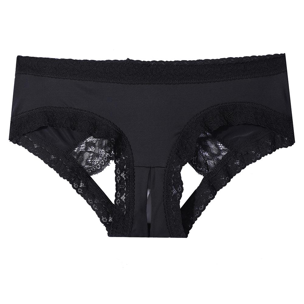 Sexy Lingeries for Woman Underwear Lace Slip Femme Panties Pink Hot Women Underpants See Through Open Crotch Low-waist String