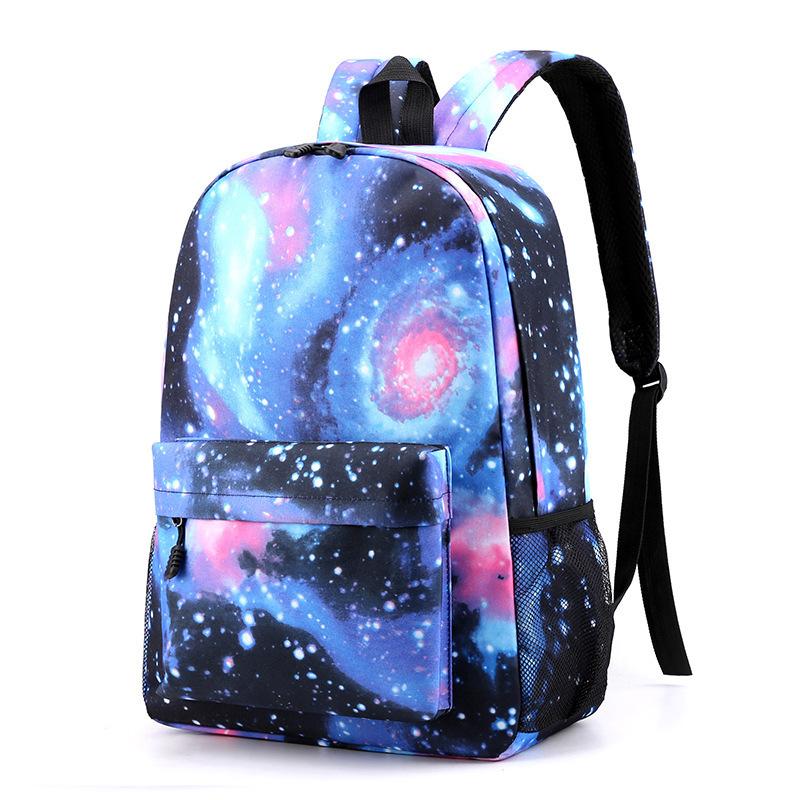 Anime Naruto Starry Sky Teen Student School Bag Three-Piece Set Men'S And Women'S Backpacks Satchel Pencil Bag