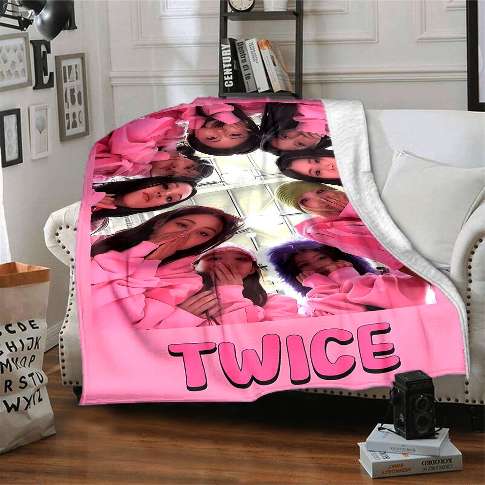 Twice Blanket Ultra-Soft Great for Office Couch Bed Four Seasons Multipurpose Warmthful Decor Ideal Gift For Birthday Valentine'S Day