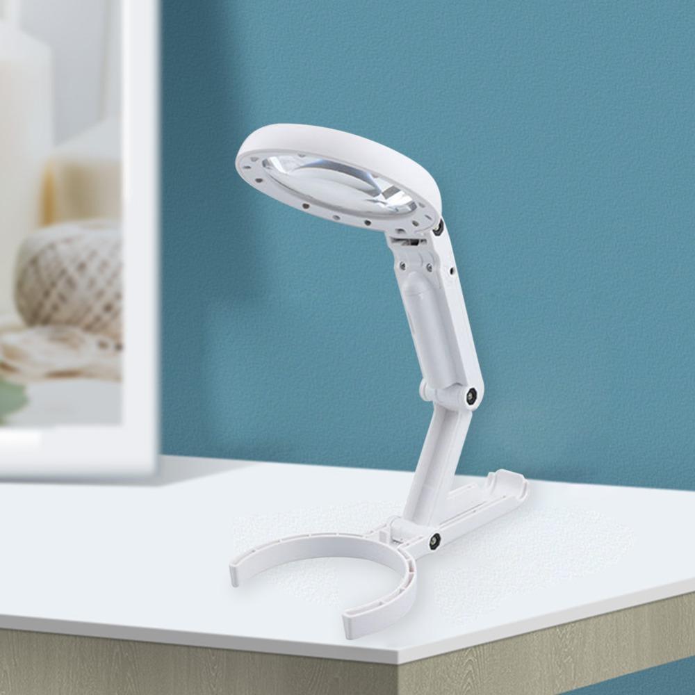 Foldable Magnifying Glass Handheld Loupe Professional Magnifier  For Jewelry Appraisal