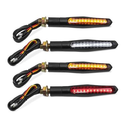 LED sekvenční blinkry na motorku Sada TB2 denní svícení a brzdové světlo