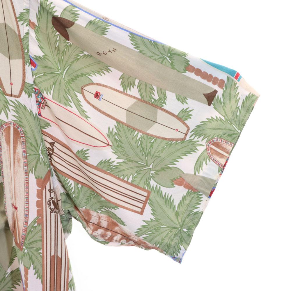 Reyn Spooner 90s Old Diamond Head Tag Overall Handle Short Sleeve Aloha Shirt Men's Used