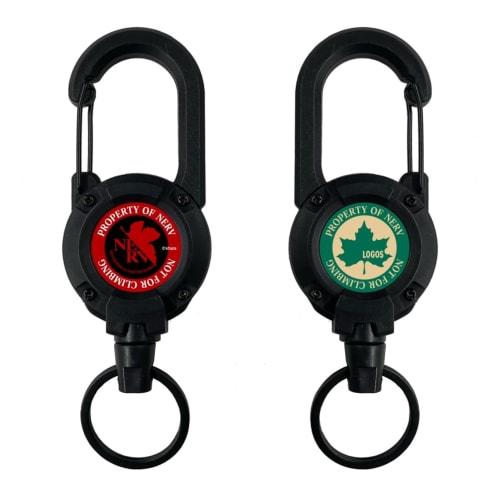 EVA & LOGOS Fashion Carabiner with Cord Reel