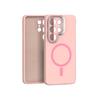 For Magsafe Liquid Silicone Case For Samsung Galaxy S26 S25 S24 S23 Ultra Edge Funda S25 Ultra Metal Lens Protect Magnetic Cover