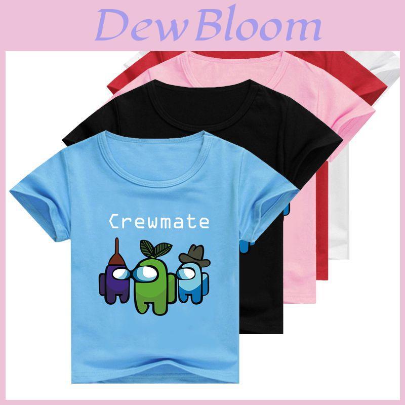 Among Us Game Tshirt Imposter Crewmate Boys Girls Round Neck  Tshirt Kids