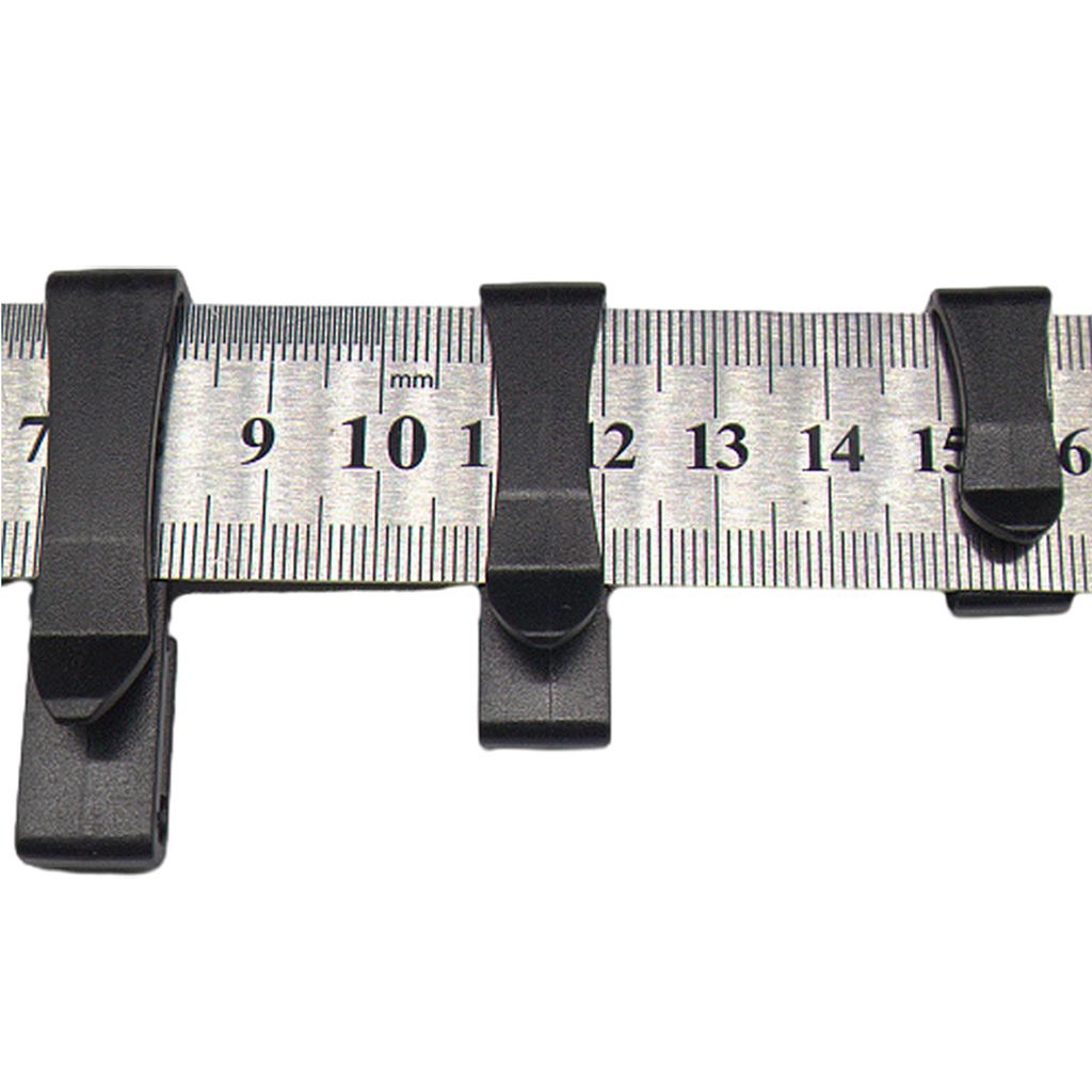 20Pcs Webbing Ending Clip Belt Quick Slip Keeper Adjuster Replacement Adjust Keeper Buckle Connect Quick Slip Keeper