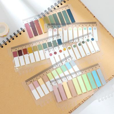 200PCS Transparent Colorful Index Creative Memo Pads Office School Stationery Self-Adhesive Stickers Sticky Note Pads BQB03