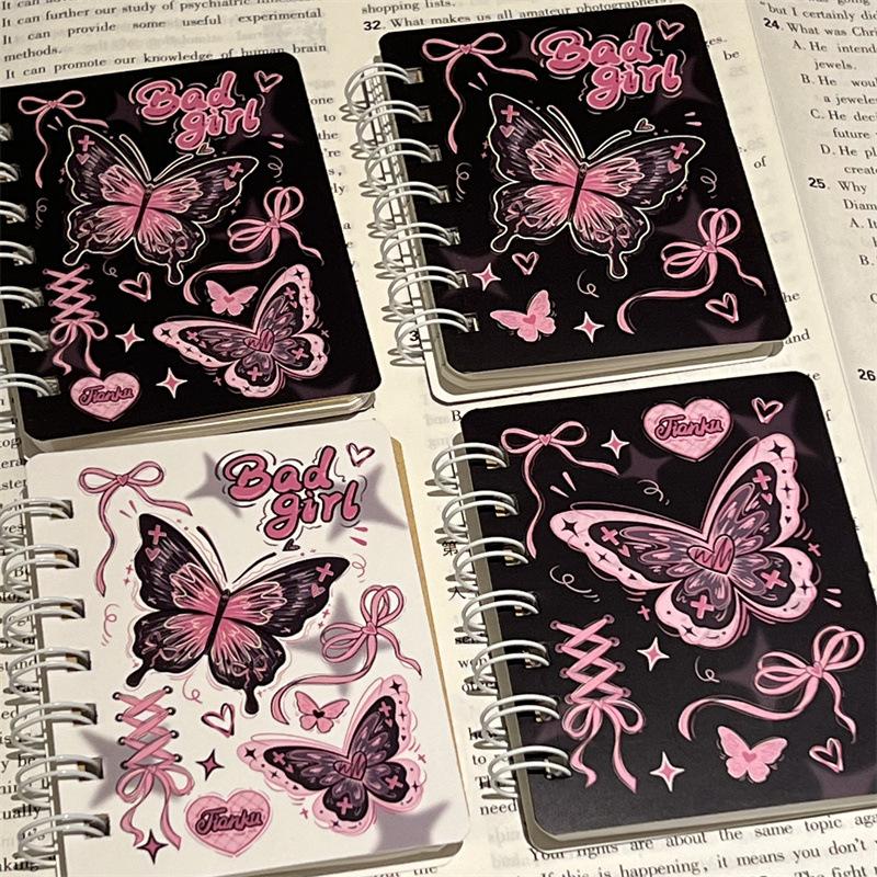 A7 Liten söt Kawaii fickanteckningsbok Blankfodrad anteckningsblock Mini Journal Memo Anteckningsblock för Student Traveller Skoltillbehör