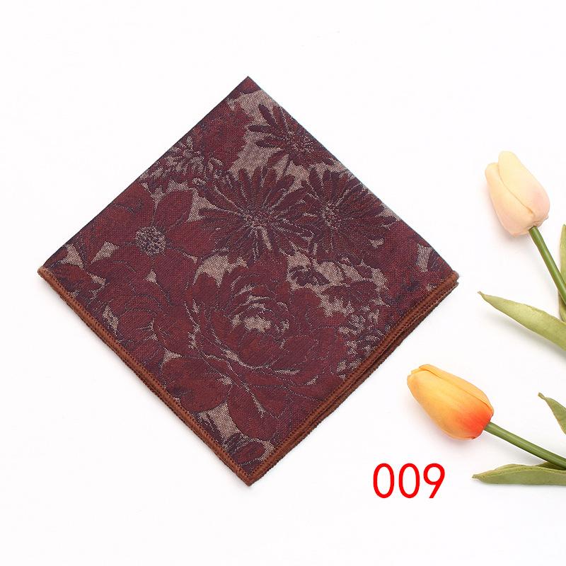 Men'S Business Suit Pocket Towel Pattern Wedding Chest Towel Handkerchief Banquet Small Square Towel Suit Accessories