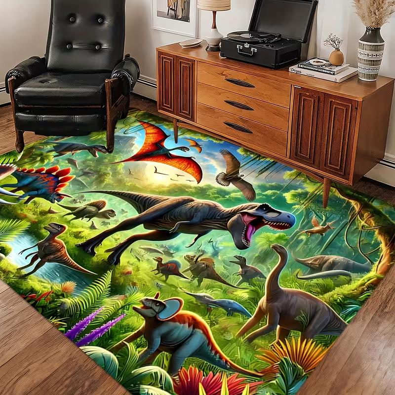 

Dinosaur World Adventure Game Mat Living Room Bedroom Decoration Floor Mat Game Area Fun Floor Mat Floor Decorative Floor Mat 40X60cm