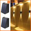 2 LED Solar Wall Lamp Waterproof Outdoor Solar Garden Decor Lights Up and Down Luminous Lighting for Street Balcony Garden Villa