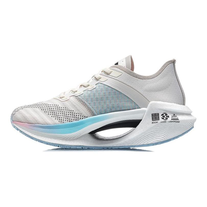 Li Ning Shadow Essential Cushioning Low top Running Shoes Women's Light Cream Gray ARHQ258-5