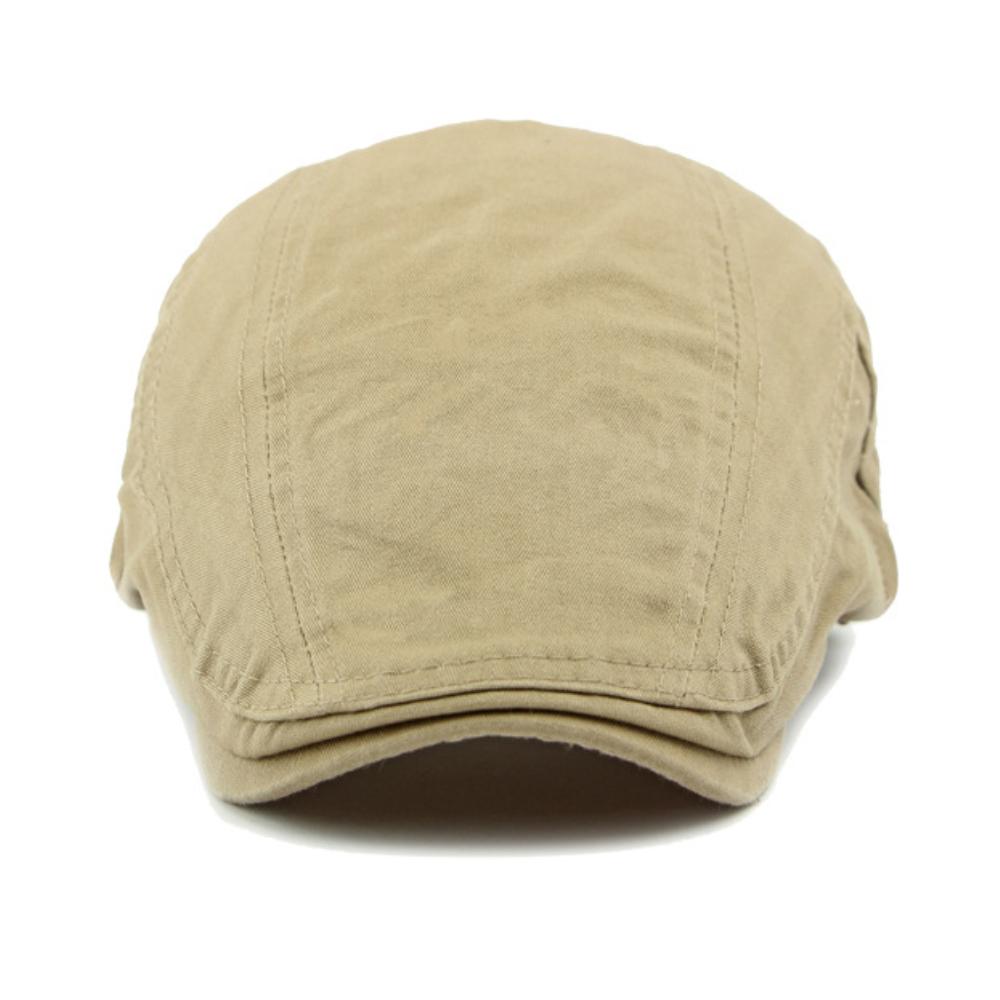 HT4675 Men Women Beret Cap Classic 100% Cotton Spring Summer Sun Hat Male Female Beret Hat Adjustable Ivy Flat Cap Artist Berets