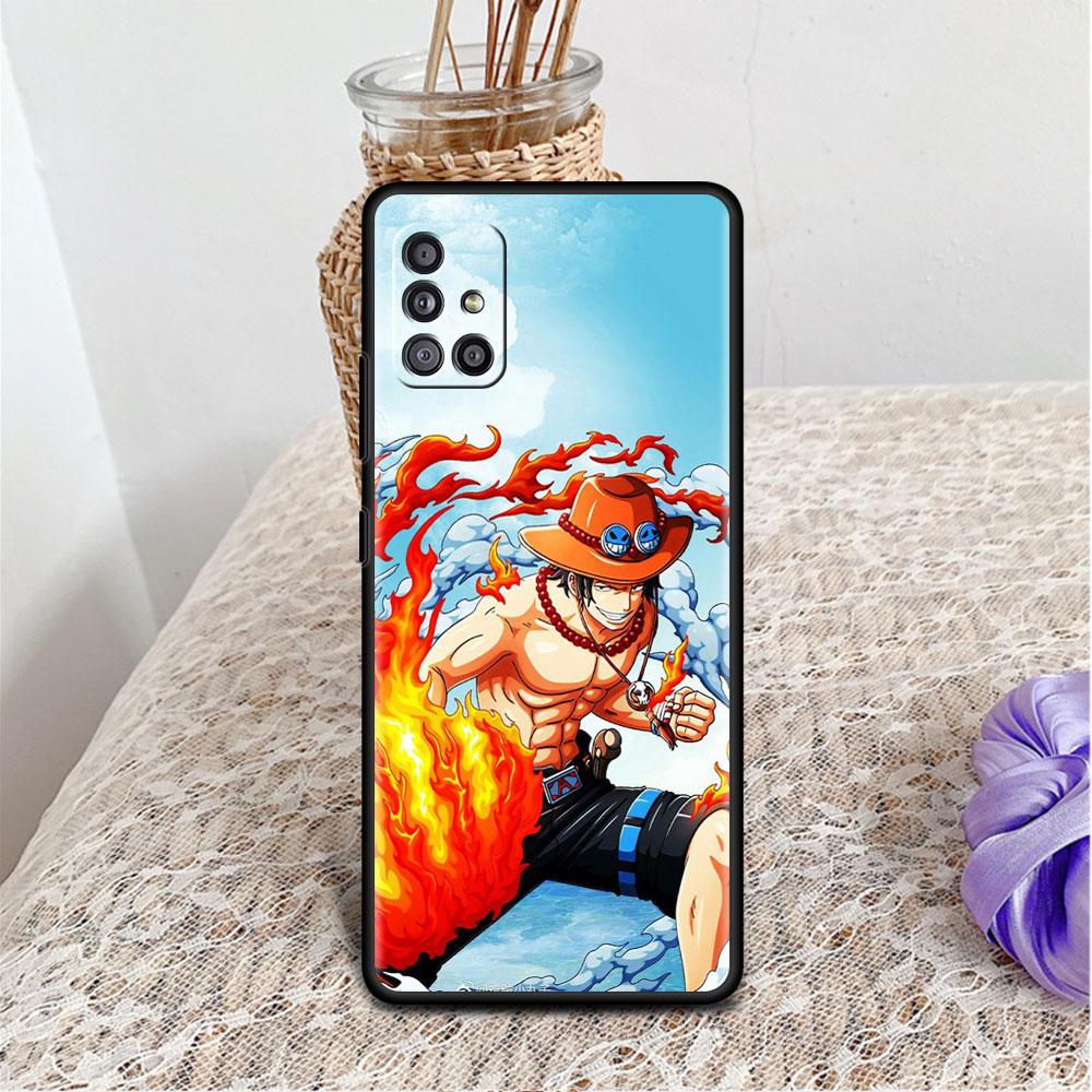 Case For Samsung Galaxy A52 A12 A32 A51 A21s A71 A13 A53 A22 A31 A72 A03 A02s A41 Black Phone Shell One- Piece