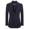 Baoxiniao Men's Slim Fit Dark Grey Interlock Knit Blazer