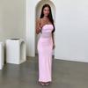 2026 Spring/Summer New European and American Amazon Cross-Border Foreign Trade Women's Sleeveless Dress Waist-cinching A-line Tight Long Skirt for