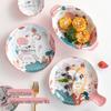 Cute Cartoon Ceramic Dinner Plate