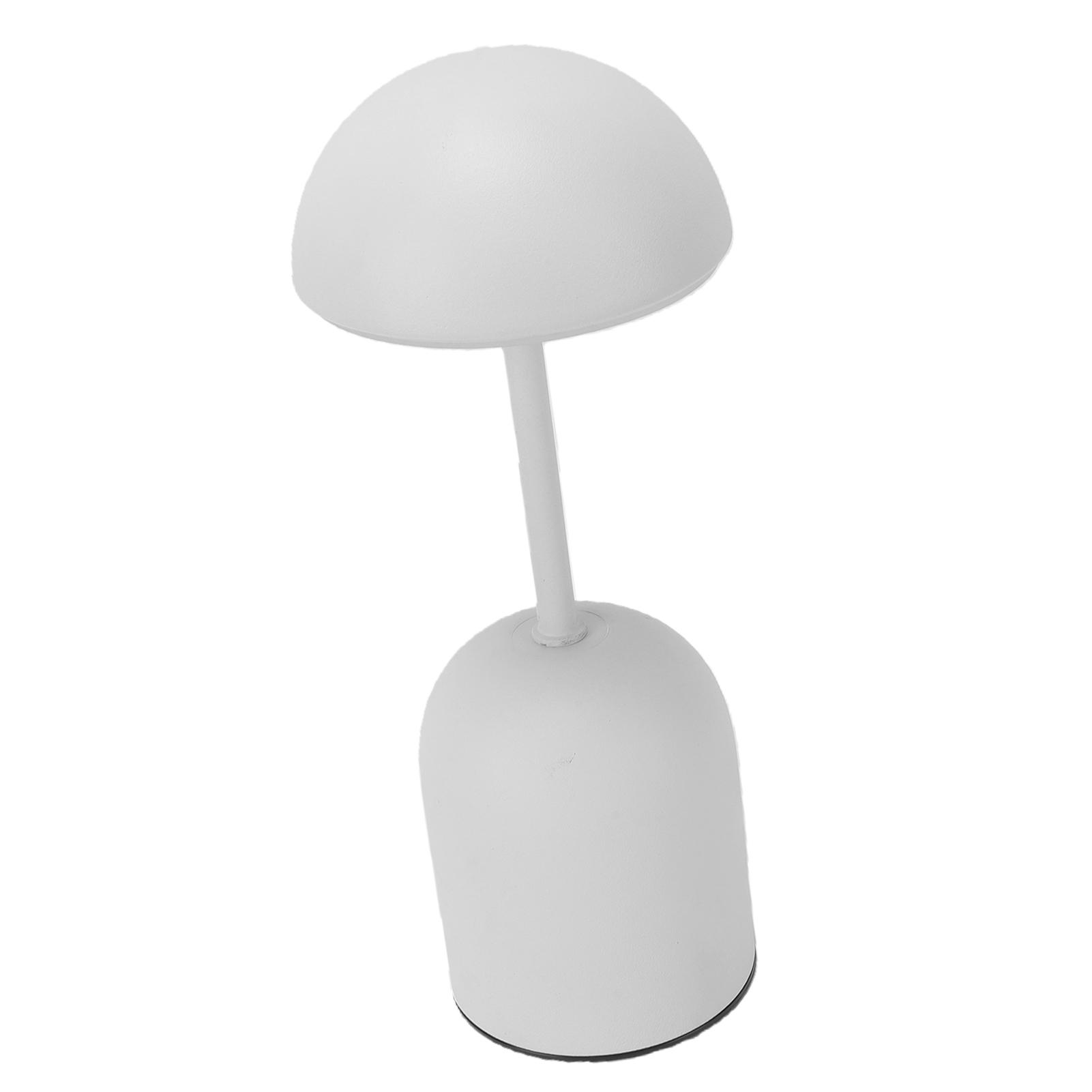 

Modern Small Table Lamp Cute Dome Shade Reflecting Light LED Reading Lamp 1200mAh Battery Operated for Living Room Bedroom Study