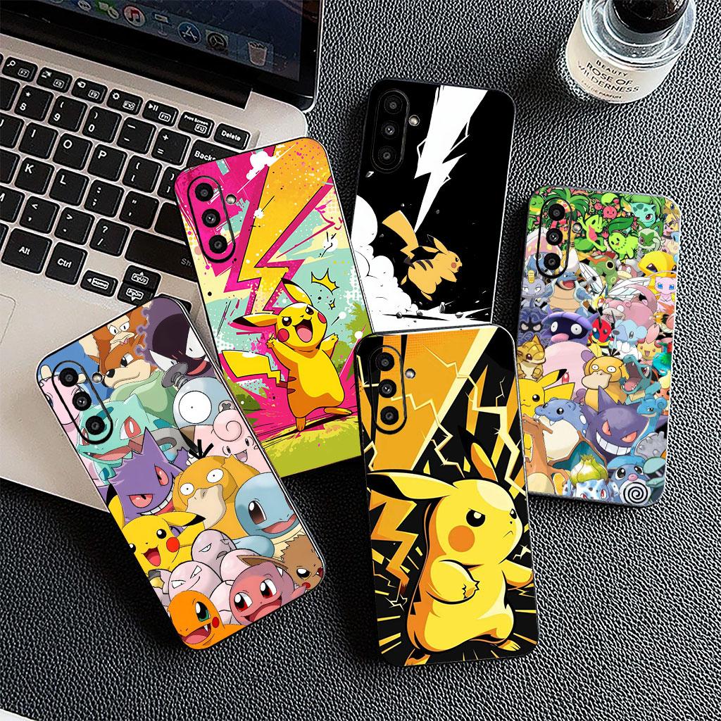 Soft Phone Cover for Samsung Galaxy S25 S24 S23 FE Plus Ultra S7 Edge A16 A15 5G S25+ Case P-Pokemons Gengar P-Pikachus Cute