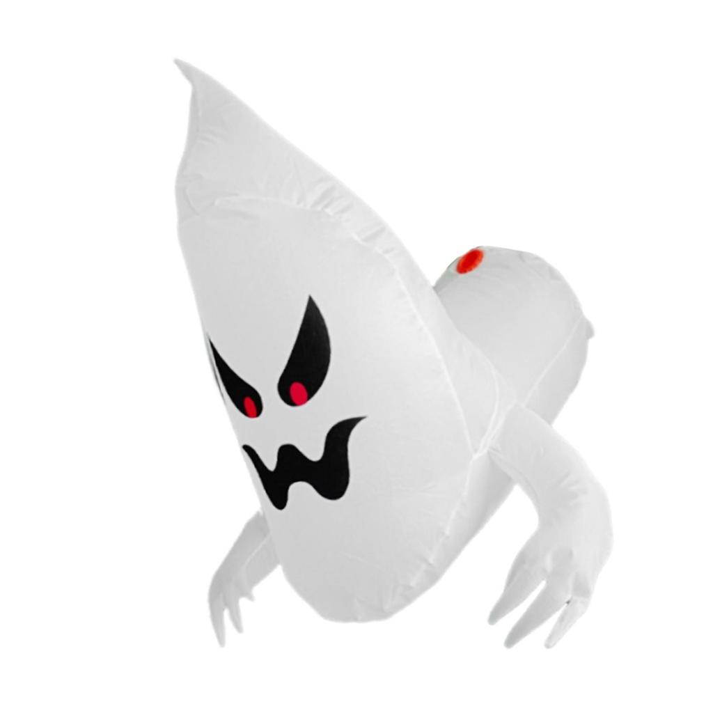 Halloween Inflatable Outdoor Decorations Spooky Scary Novelty Seasonal Decor with Light for Garden Balcony Lawn Outdoor Holiday