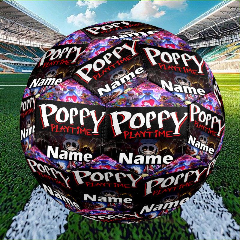 Custom Name Personalized Poppy Playtime Print Size 5 Soccer Ball Training & Match Football, for Team, Kicking, Gift for Football Enthusiasts