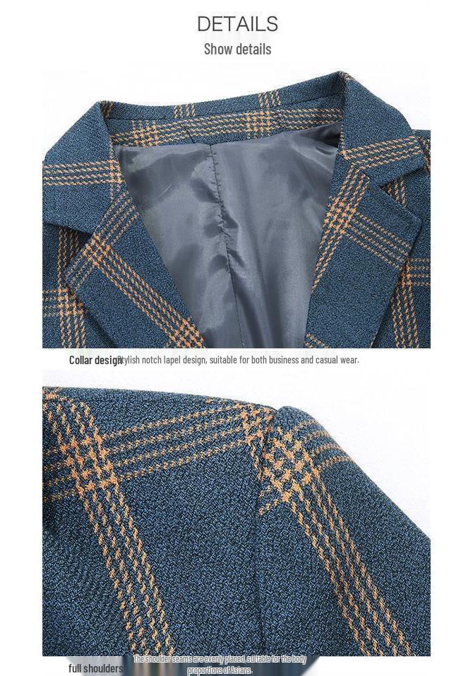 2026 Spring/Autumn Men's Business Casual Suit Jacket for Middle-Aged & Young Dads
