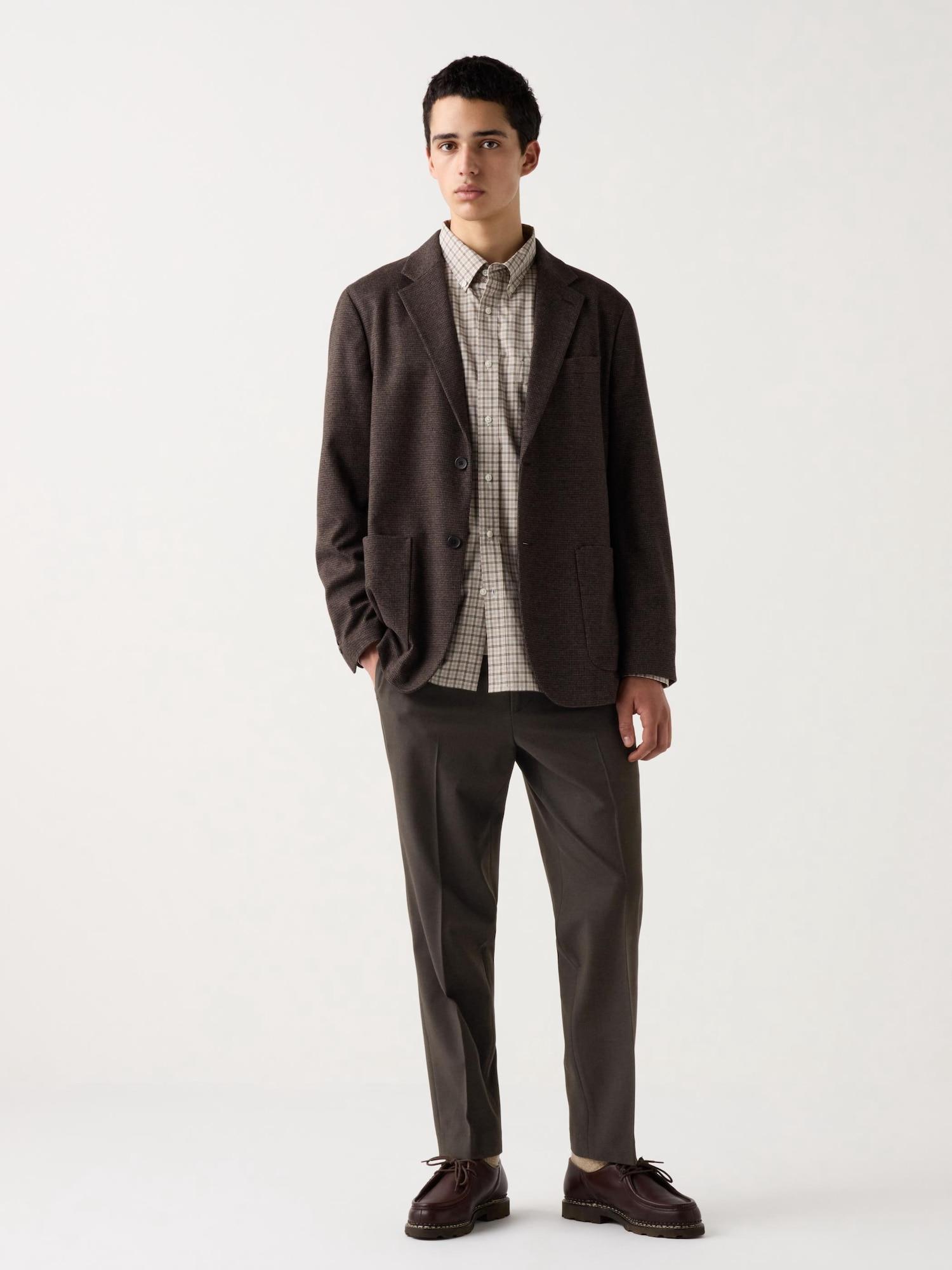 

Умные брюки Uniqlo длиной до щиколотки, длина штанины 64,5–70,5 см 38 DARK BROWN/MEN XL