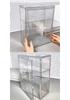 Clear Acrylic Multi-Layer Desktop Storage Display Case with Dustproof Protection for Figures and Badges