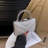Women's Chain Shoulder Bag – Pearl Evening Clutch, Fashion Crossbody Purse, Elegant Handbag for Party, Wedding, Prom
