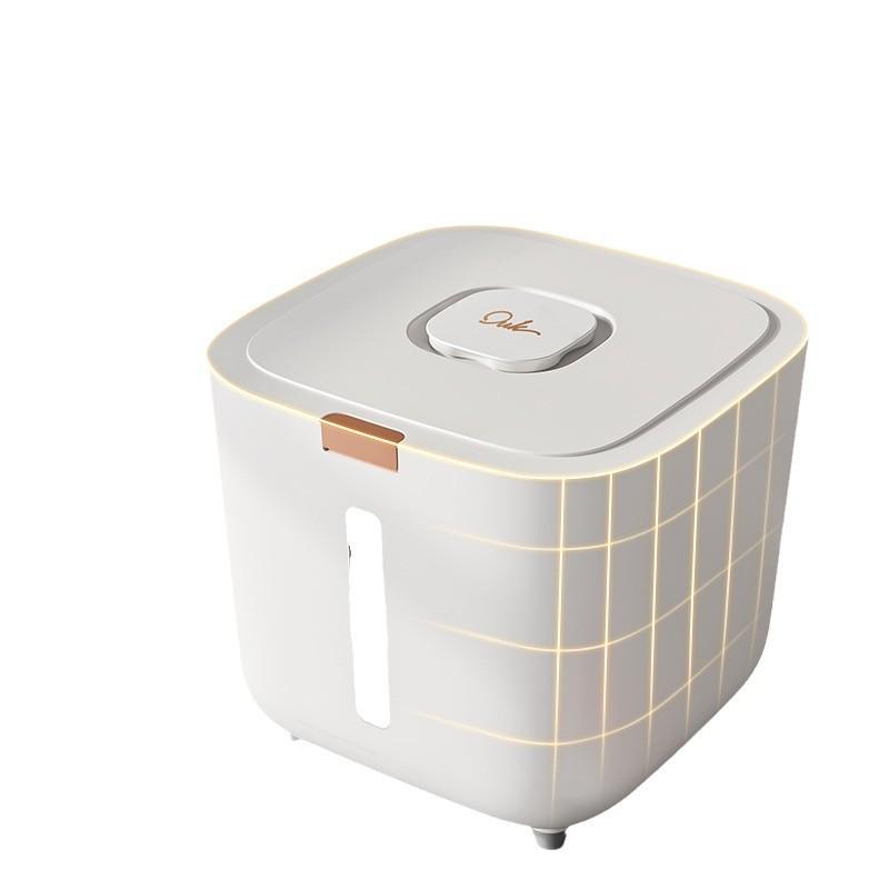 Food Grade PP Rice Storage Container With Airtight Seal Anti-Moisture Insect Proof Kitchen Pantry 10/20/30LB Capacity