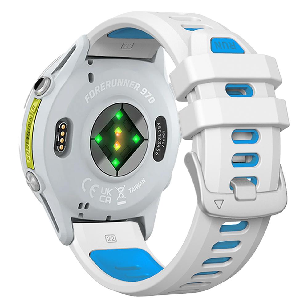 

Спортивный двухцветный силиконовый ремешок для часов Garmin Forerunner 970 965 955 Solar 945 935 745 Браслет Аксессуары